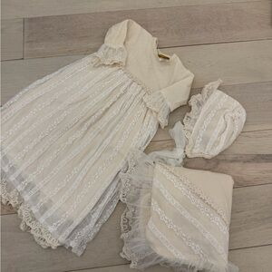 Cream Lace Kids Matching Set